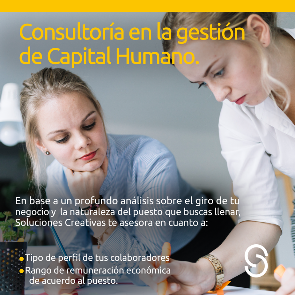 Creamos soluciones innovadoras en administración de Capital Humano respaldadas por 20 años de experiencia.
Entra a nuestra página
solucionescreativas.mx